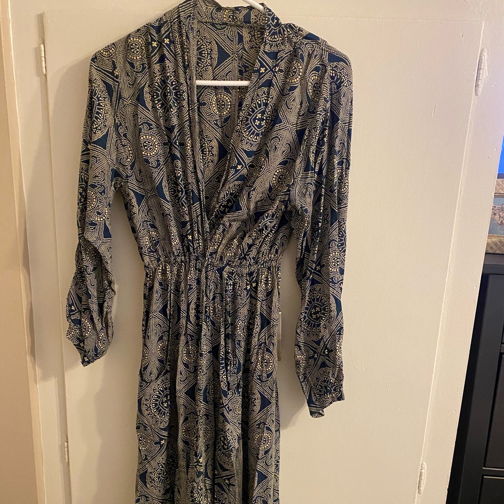 Bohemian Blue Paisley Dress by Natalie Martin